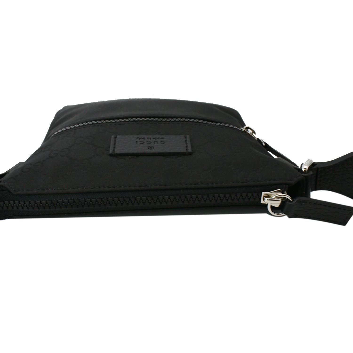 GUCCI Nylon Gucci Canvas Messenger Bag Black 449183