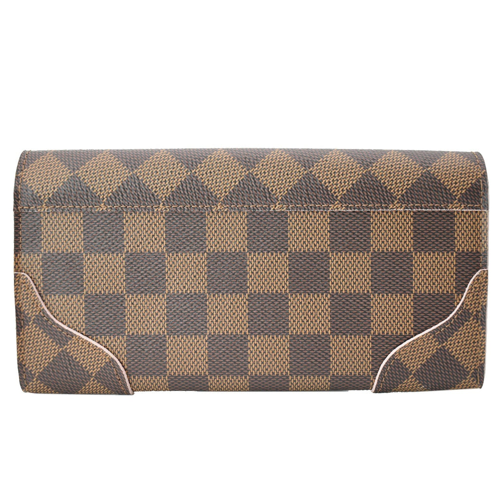 LOUIS VUITTON Caissa Damier Ebene Wallet Rose Ballerine - Hot Deals