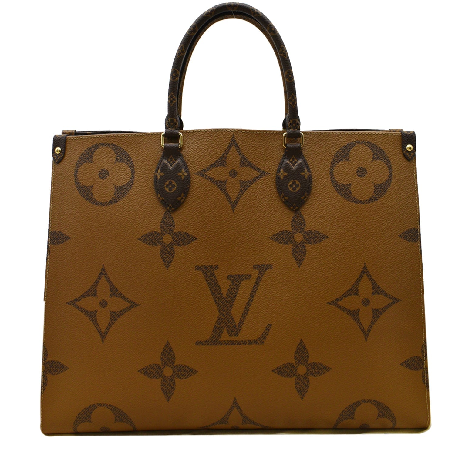 LOUIS VUITTON Onthego GM Giant Monogram Canvas Tote Shoulder Bag Brown - Hot Deals