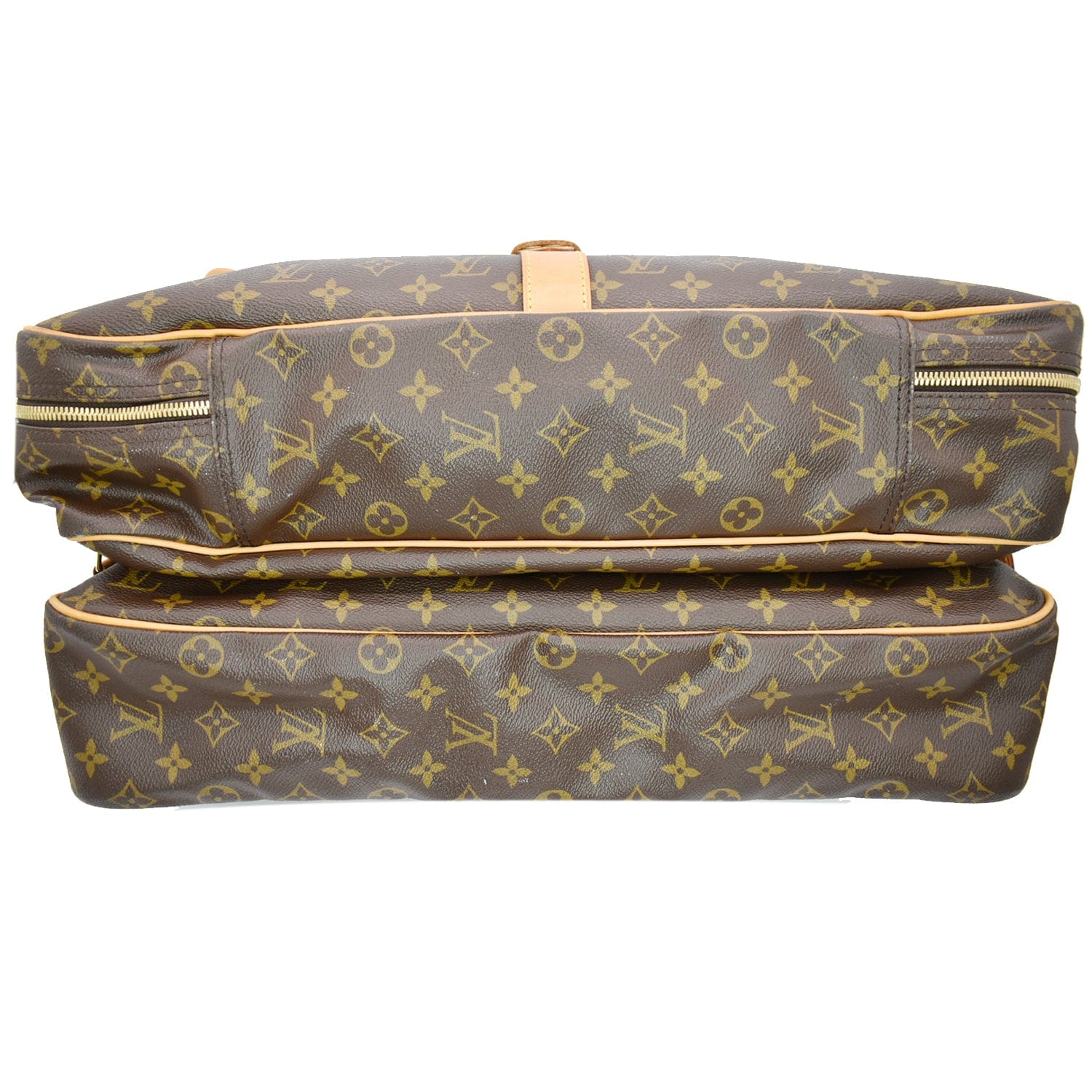 LOUIS VUITTON Sac Chasse Monogram Canvas Hunting Bag Brown