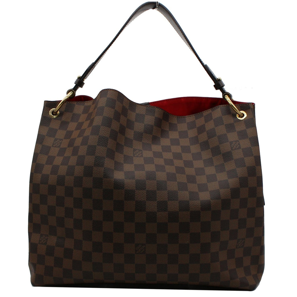 LOUIS VUITTON Graceful MM Damier Ebene Shoulder Bag Brown