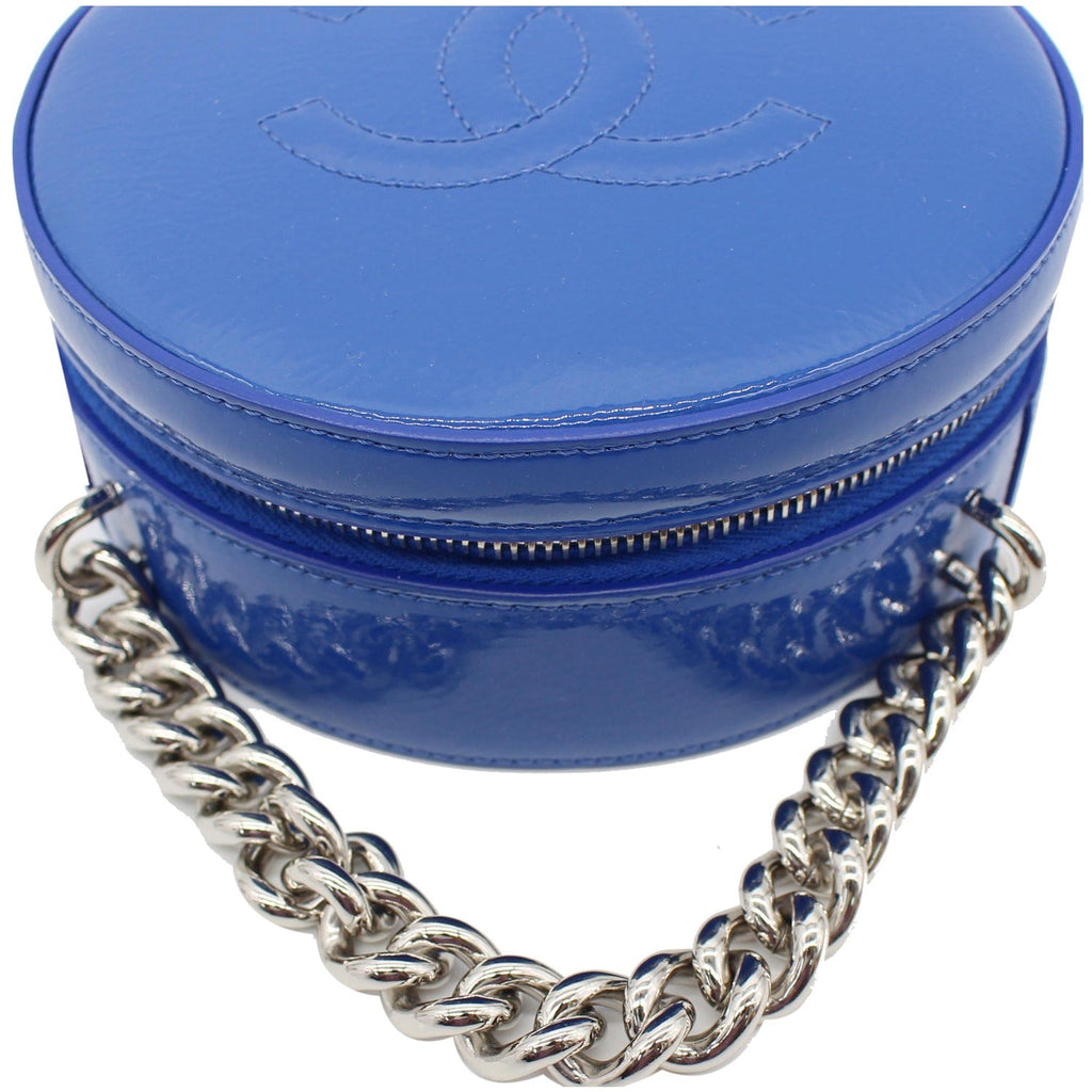Chanel Round as Earth New 1:1 Rep Leather Crossbody Bag Blue