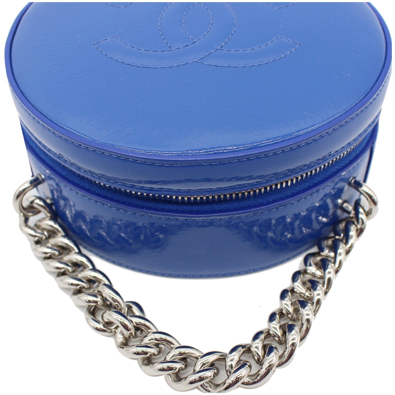 Chanel Round as Earth New 1:1 Rep Leather Crossbody Bag Blue