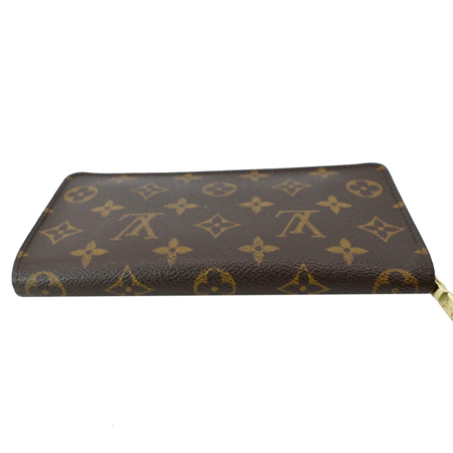 LOUIS VUITTON Monogram Canvas Zippy Wallet Brown