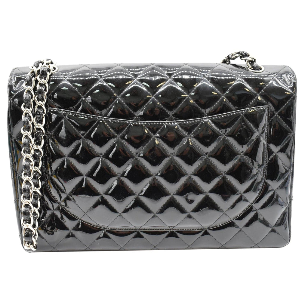 Chanel Classic Maxi Single Flap Quilted New 1:1 Rep Leather Shoulder Bag Black