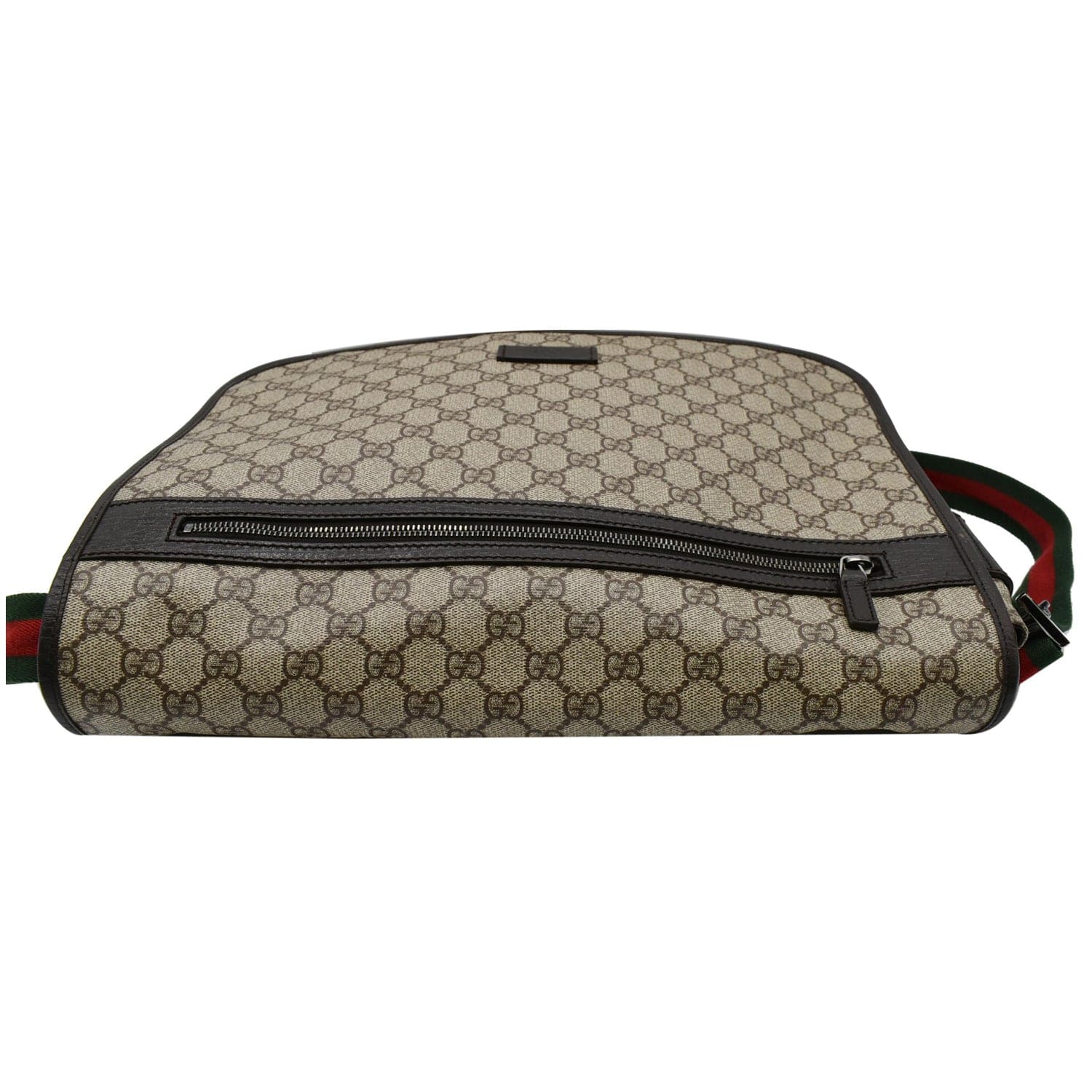 GUCCI Gucci  Web Canvas Messenger Bag Beige/Ebony 189748