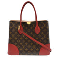 LOUIS VUITTON Flandrin Monogram Canvas Tote Shoulder Bag Red