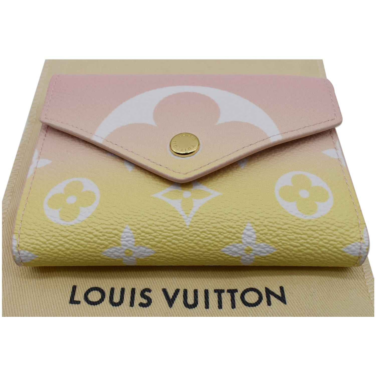 LOUIS VUITTON Monogram Victorine Pool Compact Wallet Pink