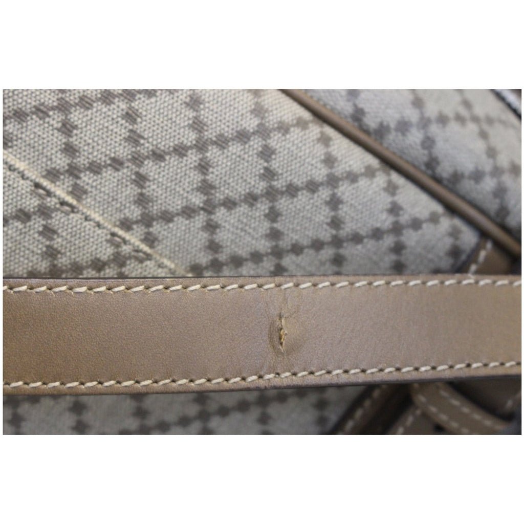 GUCCI Diamante Men's Briefcase Travel Bag Beige 296148