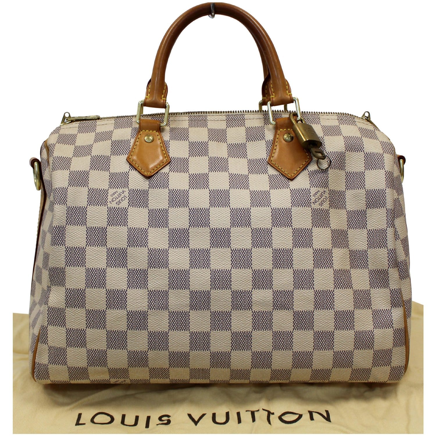 Louis Vuitton Speedy 30 Damier Azur Bandouliere Satchel Bag - 25% OFF