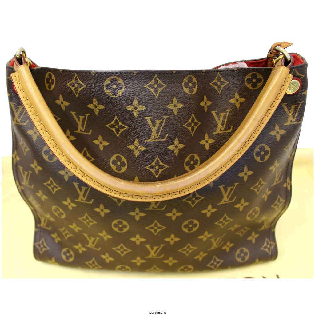 LOUIS VUITTON Gaia Monogram Canvas Shoulder Handbag