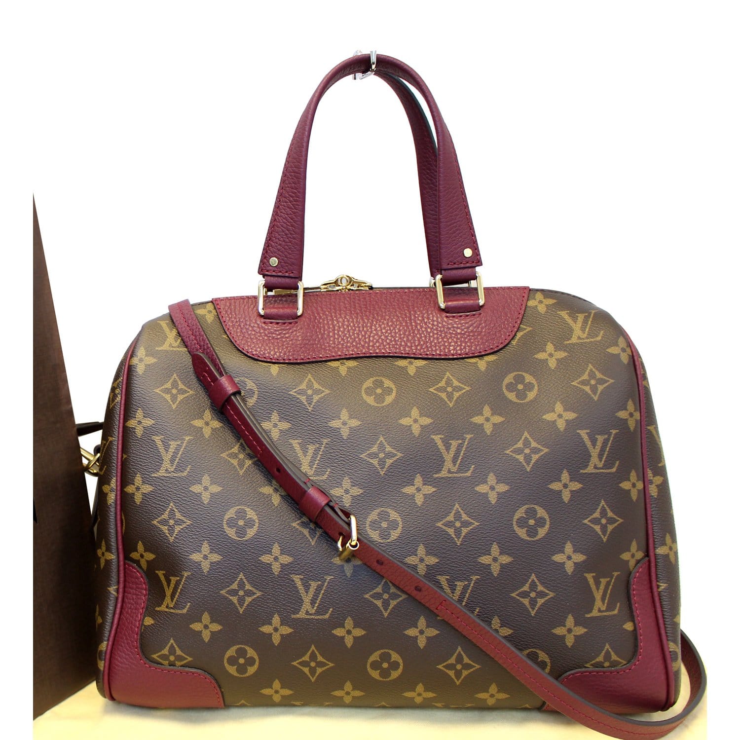 LOUIS VUITTON Retiro NM Aurore Monogram Canvas Shoulder Bag