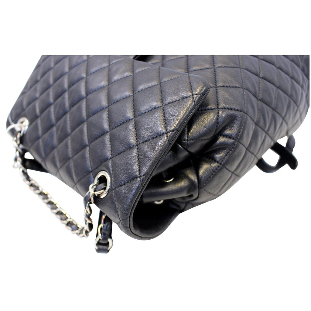 Chanel Urban Spirit  Leather Backpack Bag Black