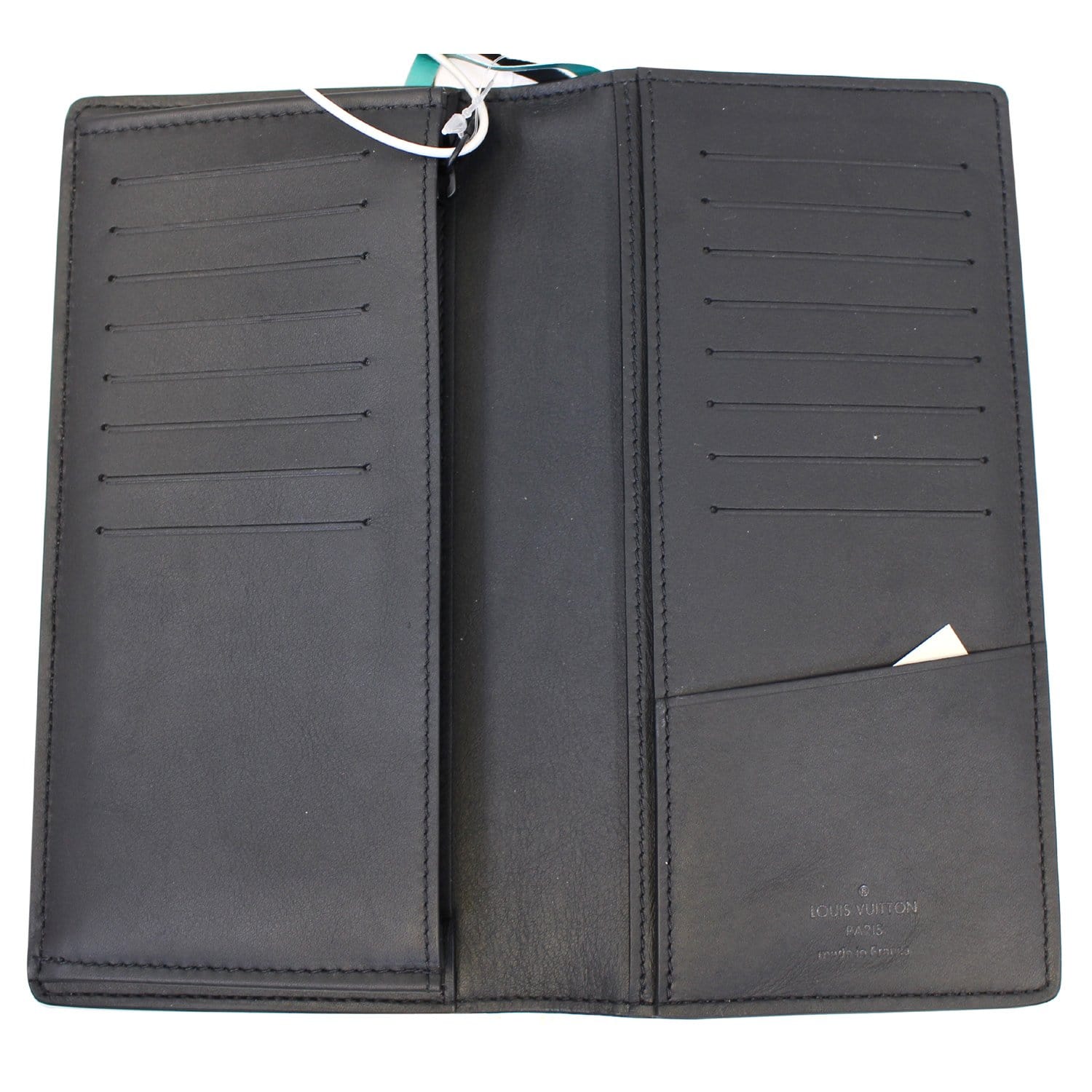 LOUIS VUITTON Brazza Monogram Leather Wallet Black