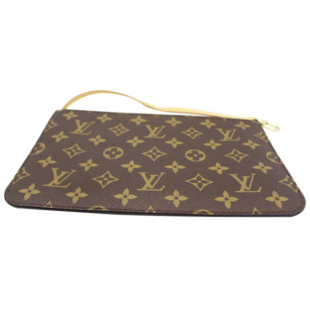 LOUIS VUITTON Pochette Wristlet Pouch Monogram Canvas Neverfull