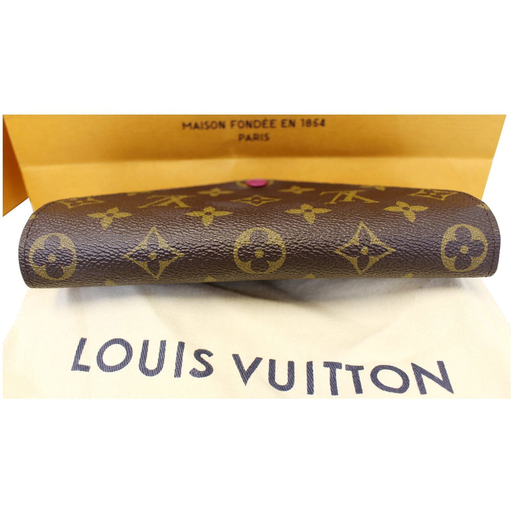 LOUIS VUITTON Josephine Monogram Canvas Wallet Brown