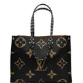 LOUIS VUITTON Onthego Jungle GM Giant Monogram Canvas Tote Shoulder Bag Black - Hot Deals