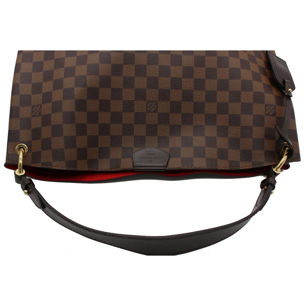 LOUIS VUITTON Graceful MM Damier Ebene Shoulder Bag Brown