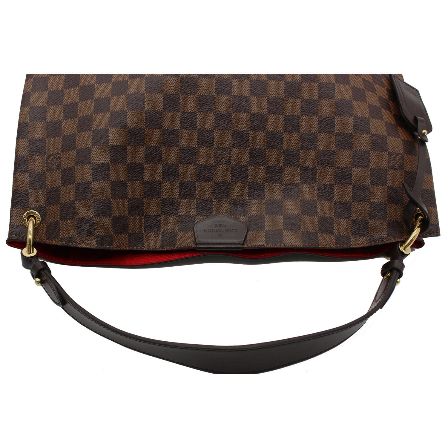 LOUIS VUITTON Graceful MM Damier Ebene Shoulder Bag Brown
