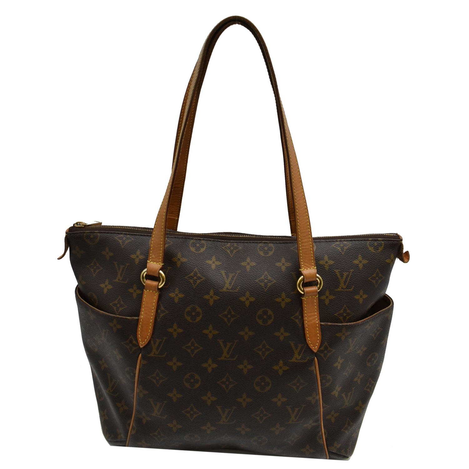 LOUIS VUITTON Totally MM Monogram Canvas Shoulder Bag Brown