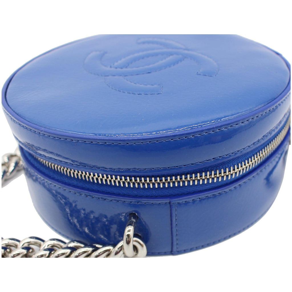 Chanel Round as Earth New 1:1 Rep Leather Crossbody Bag Blue