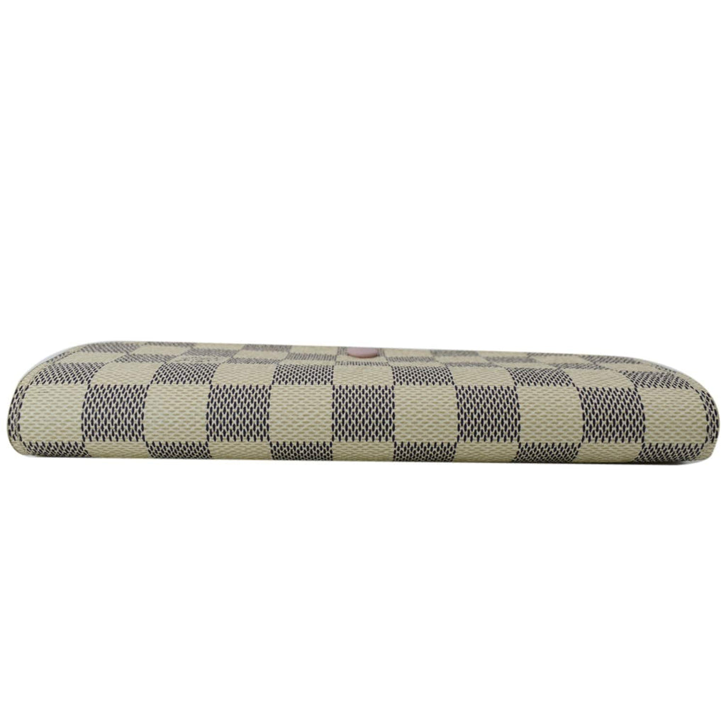 LOUIS VUITTON Sarah Damier Azur Wallet White