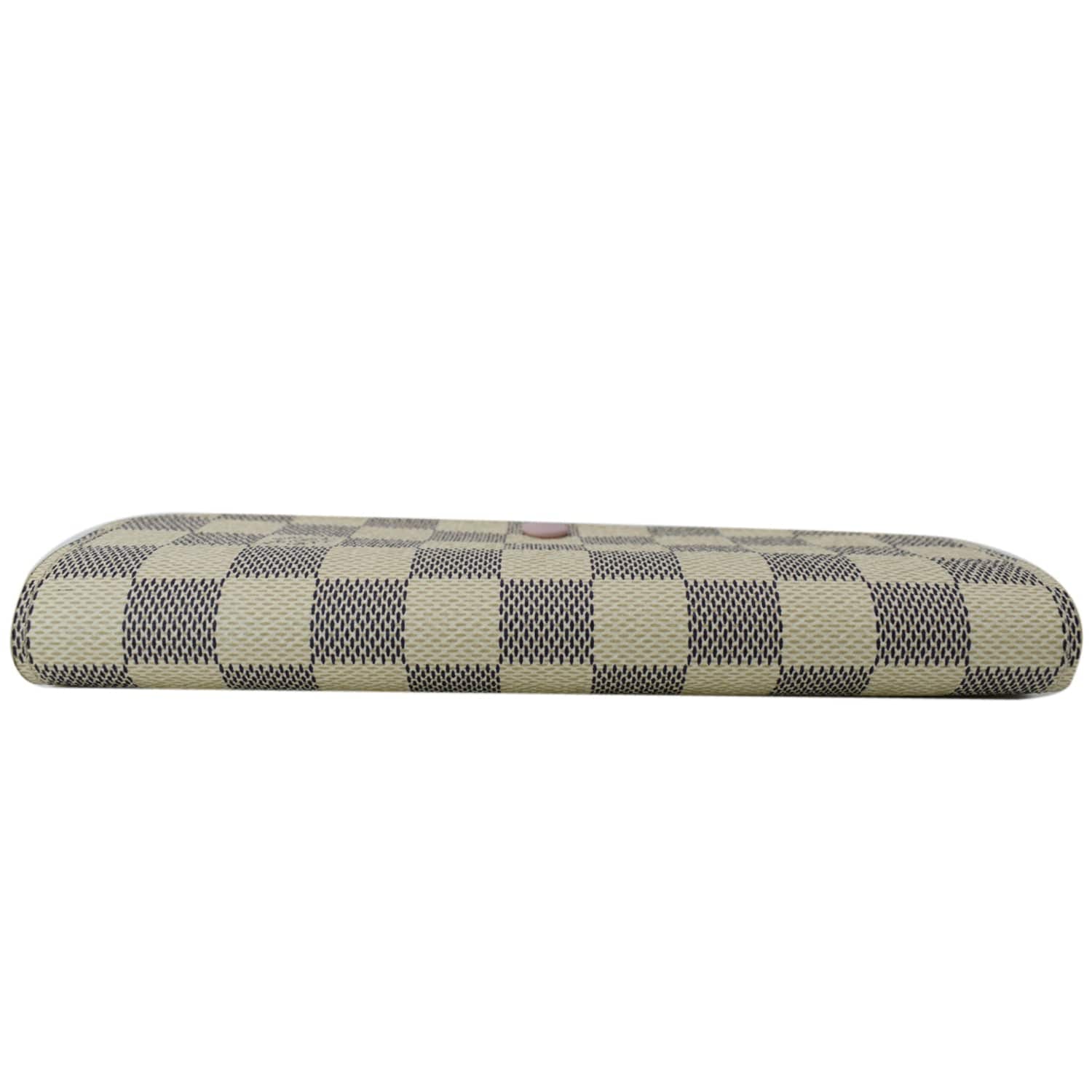 LOUIS VUITTON Sarah Damier Azur Wallet White