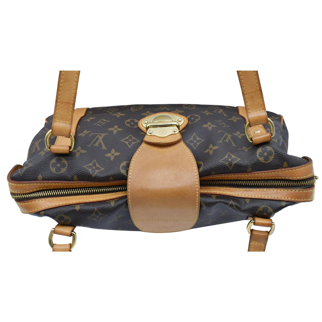 LOUIS VUITTON Stresa PM Monogram Canvas Shoulder Bag Brown