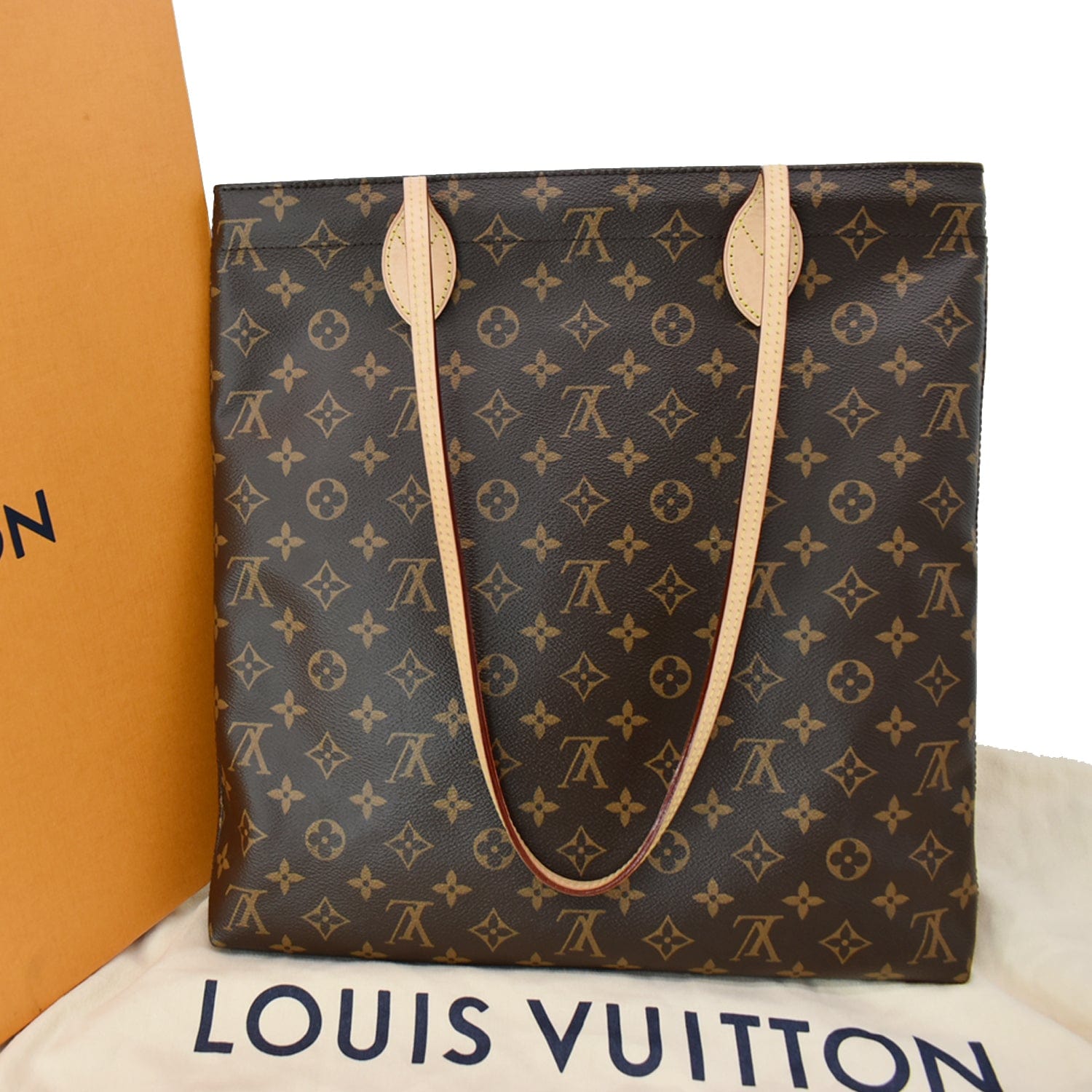 LOUIS VUITTON Carry it Monogram Canvas Shoulder Bag Brown