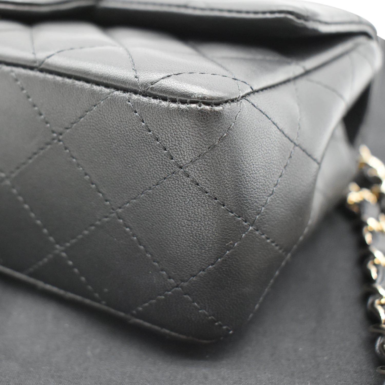 Chanel Mini Rectangular Flap Quilted  Leather Shoulder Bag Black- Hot Deals