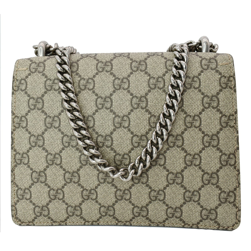 GUCCI Dionysus Mini Gucci Supreme Canvas Crossbody Bag Beige 421970