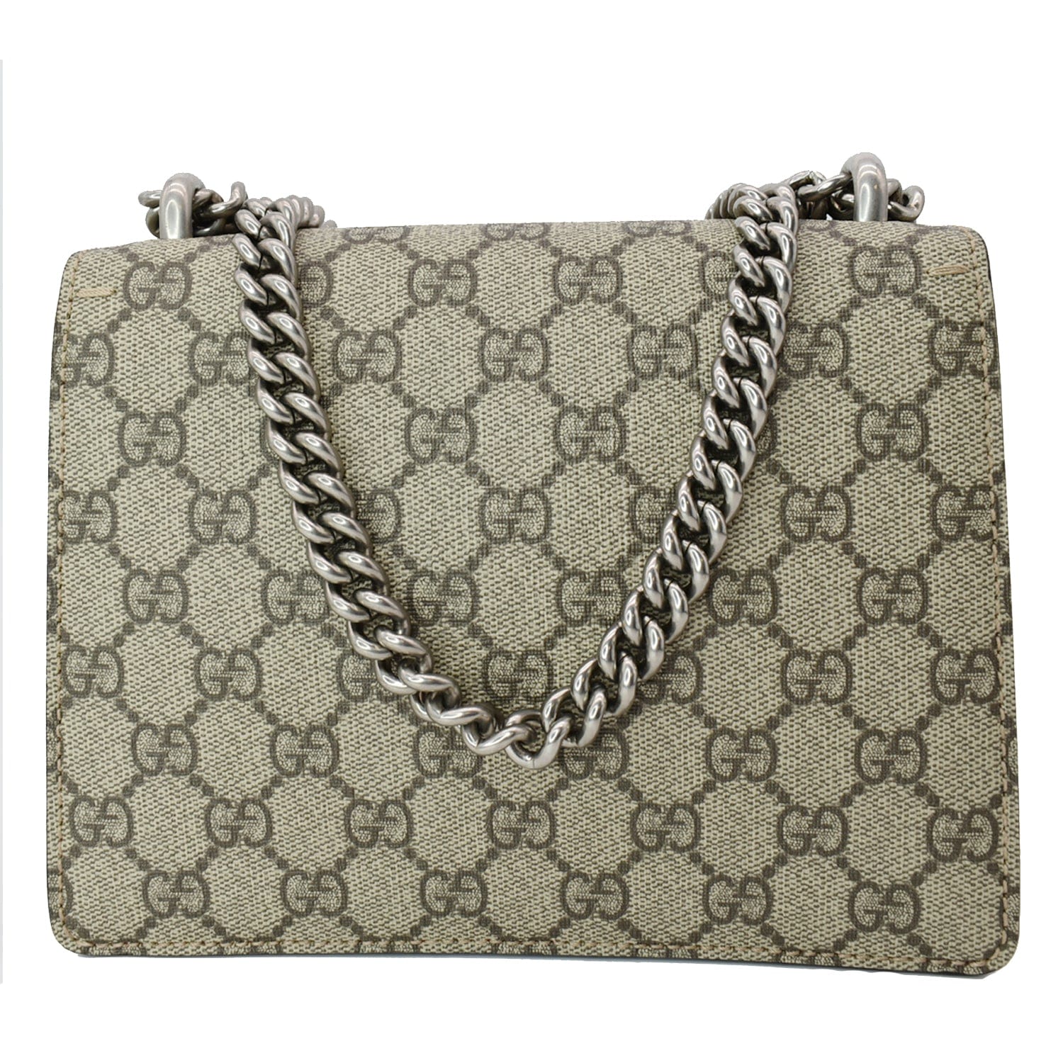 GUCCI Dionysus Mini Gucci Supreme Canvas Crossbody Bag Beige 421970