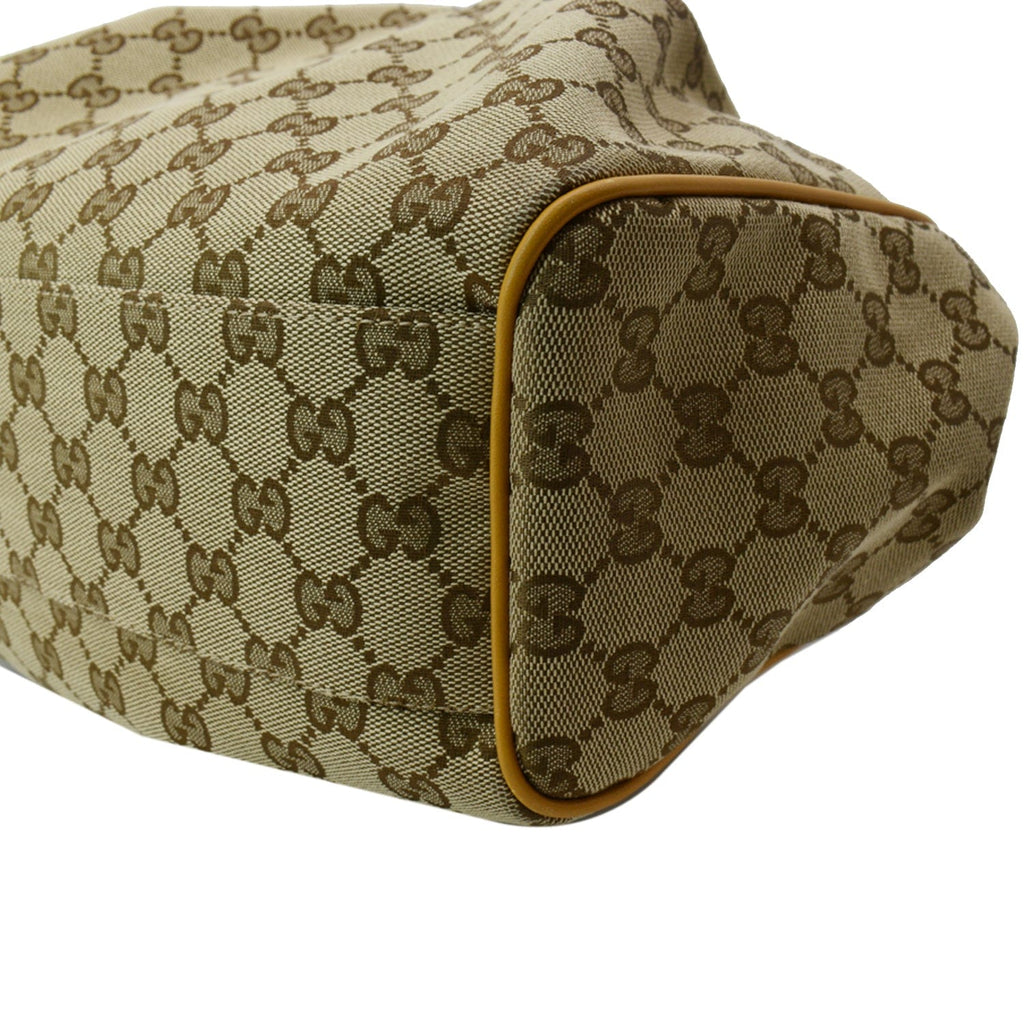 GUCCI Sukey Medium Gucci Canvas Tote Bag Beige 211944
