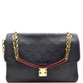 LOUIS VUITTON Saint Germain MM Monogram Empreinte Leather Shoulder Bag Marine Rouge