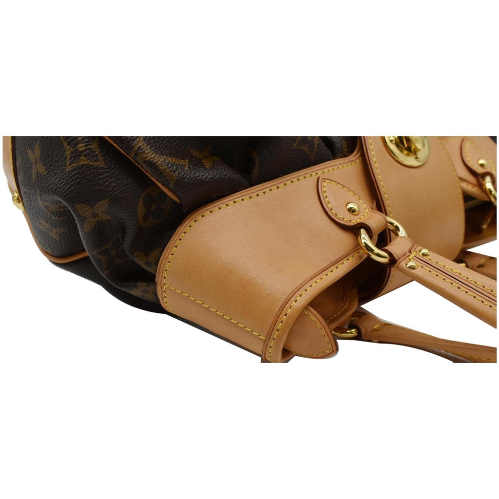 LOUIS VUITTON Boetie PM Monogram Canvas Satchel Bag Brown