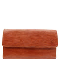 LOUIS VUITTON Continental Flap Epi Leather Wallet Orange - 15% OFF