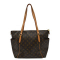 LOUIS VUITTON Totally MM Monogram Canvas Shoulder Bag Brown