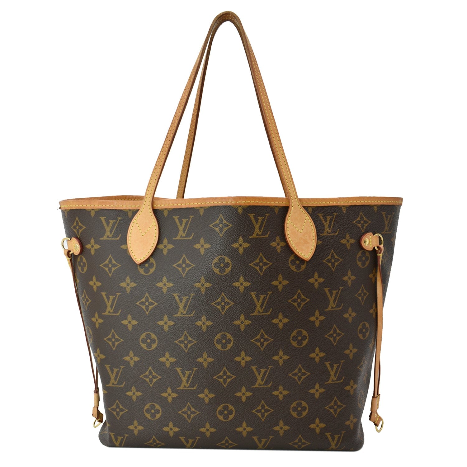 LOUIS VUITTON  Neverfull MM Monogram Canvas Tote Bag Brown