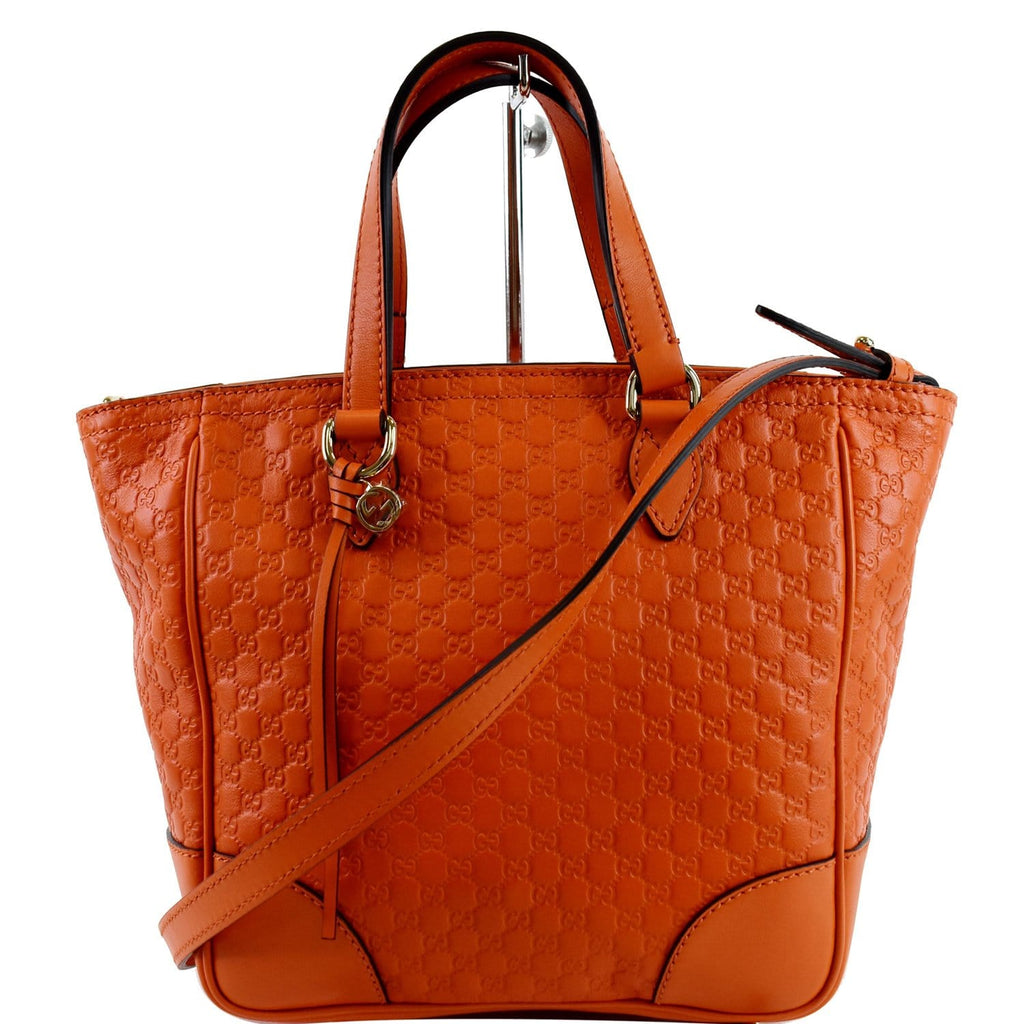 GUCCI Small Bree Gucci Guccissima Leather Crossbody Bag Orange 449241