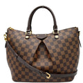 LOUIS VUITTON Siena MM Damier Ebene Shoulder Bag Brown - New Year Deals