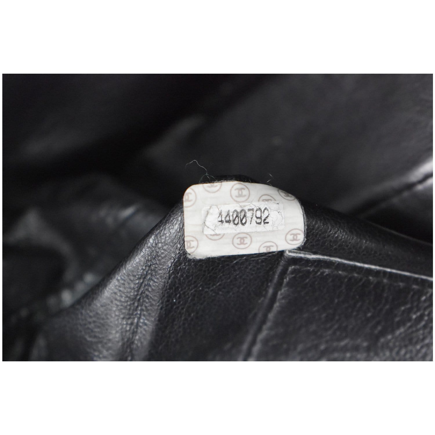 Chanel  Quilted Leather Chain Handle Tote Bag Black