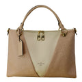 LOUIS VUITTON V MM Monogram Empreinte Tote Shoulder Bag Rose