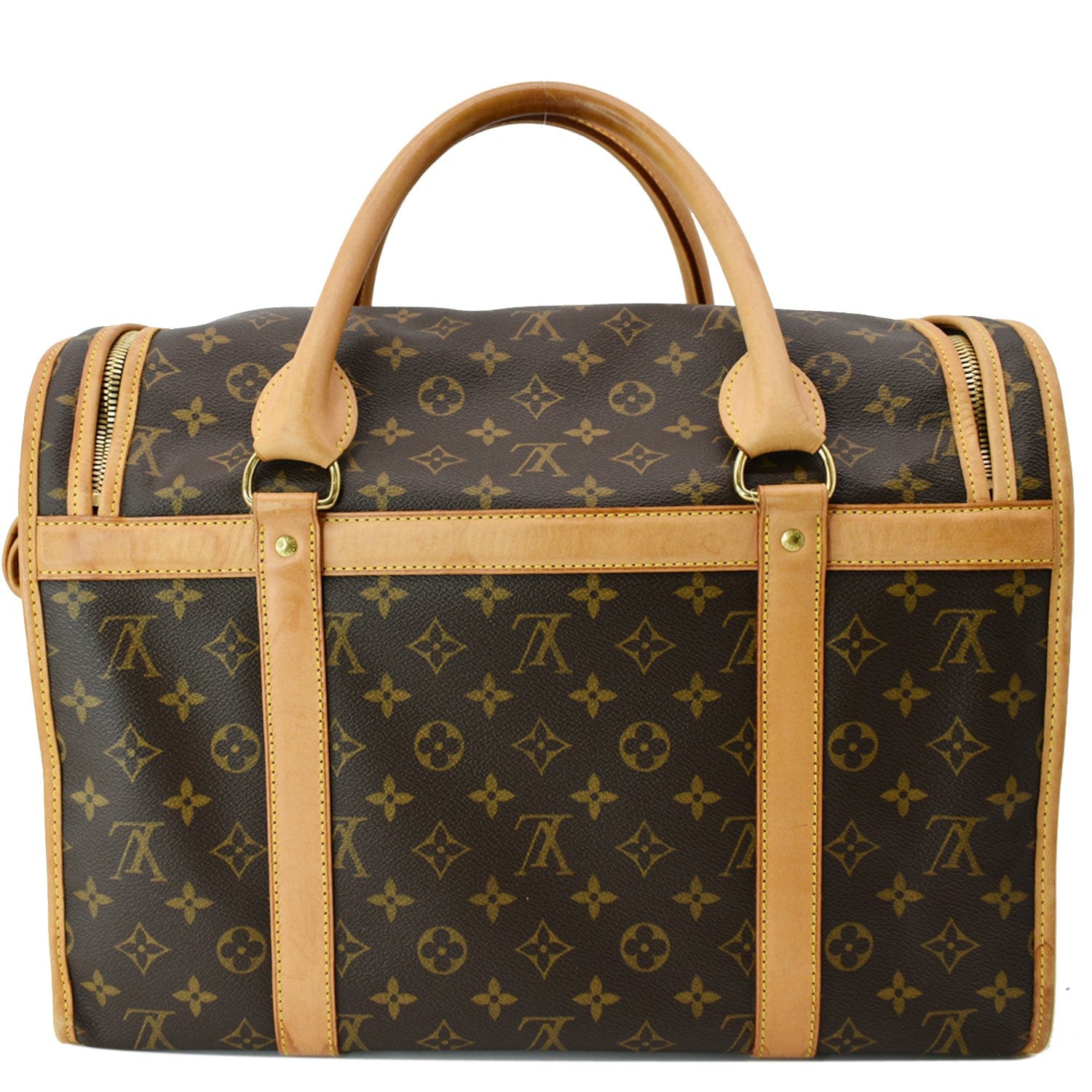LOUIS VUITTON Sac Chien 40 Monogram Canvas Dog Carrier Bag Brown
