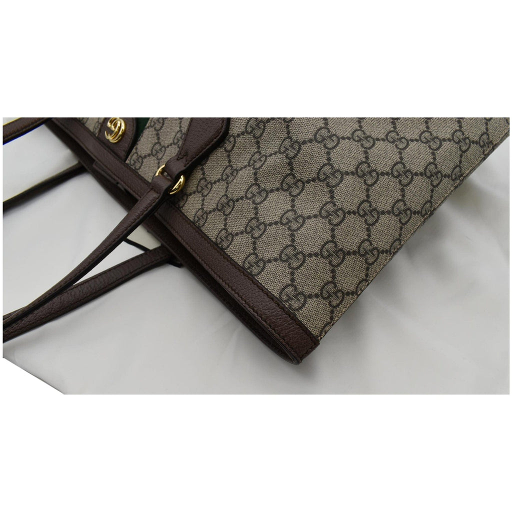GUCCI Ophidia Medium Gucci Supreme Canvas Tote Bag Beige 631685