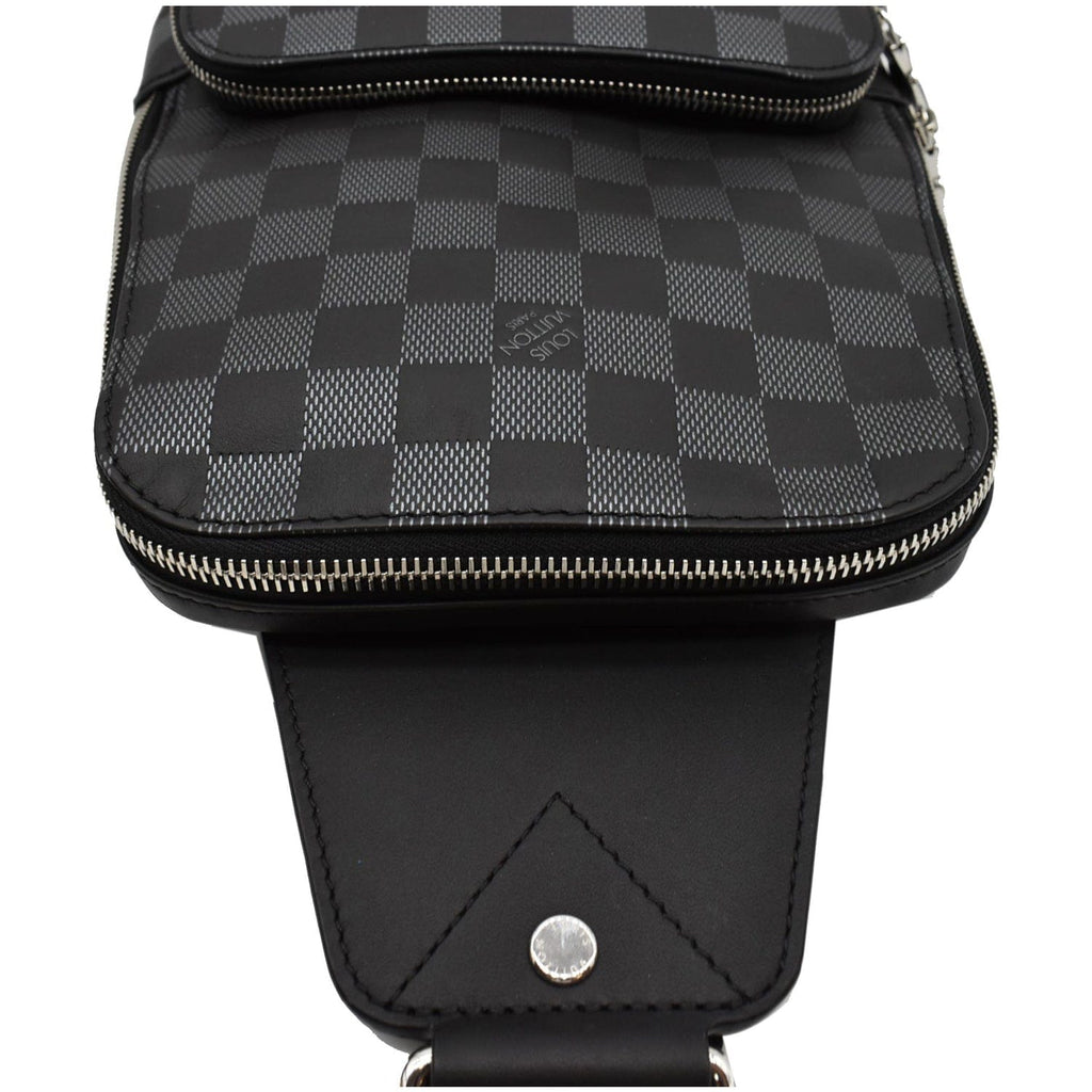LOUIS VUITTON Avenue Sling Damier Graphite Crossbody Bag Black - 15% OFF