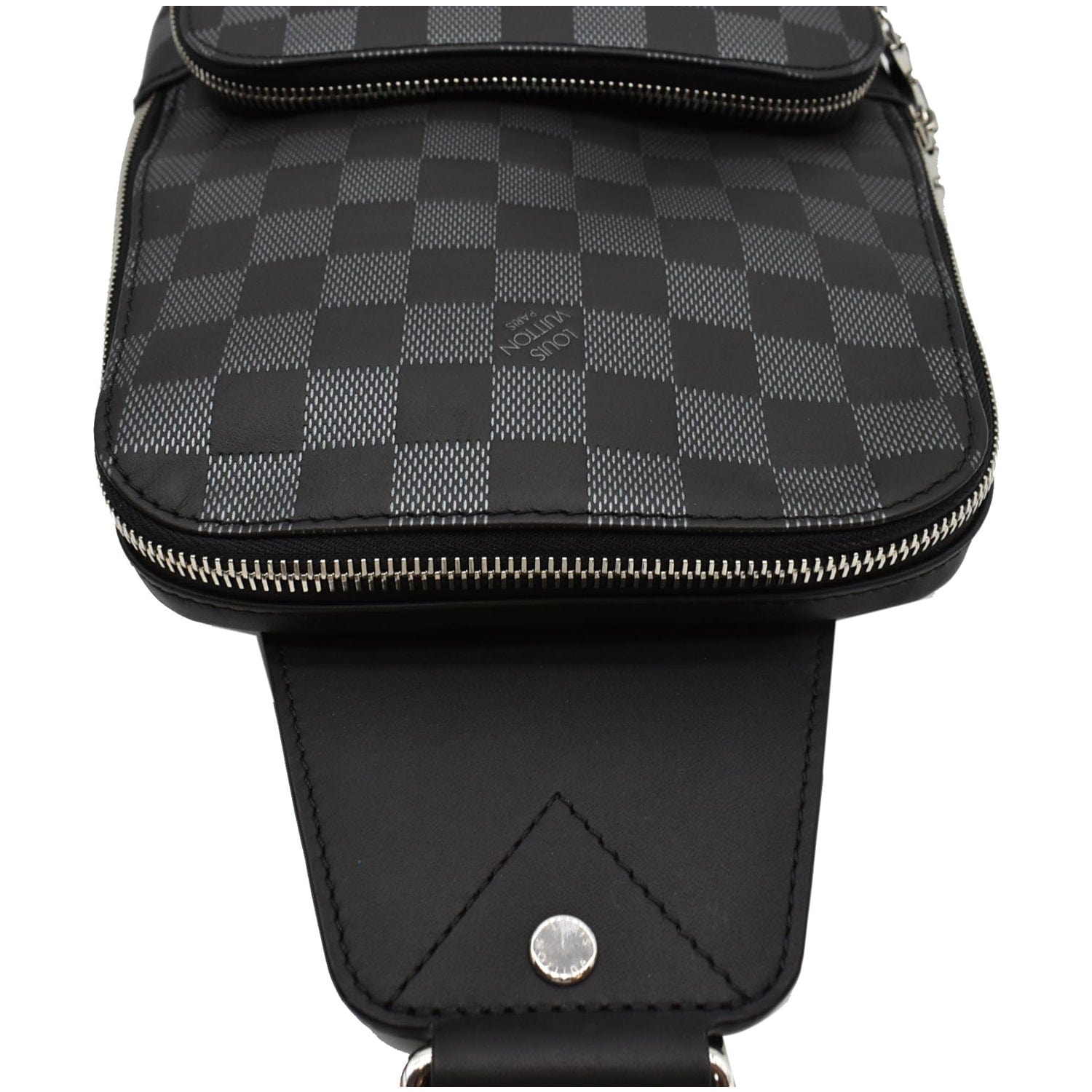 LOUIS VUITTON Avenue Sling Damier Graphite Crossbody Bag Black - 15% OFF