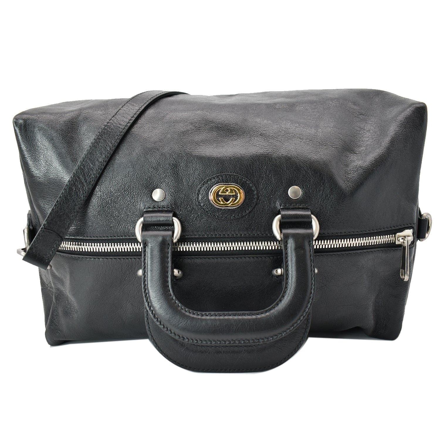GUCCI Morpheus Leather Convertible Backpack Bag Black 587866 - Hot Deals