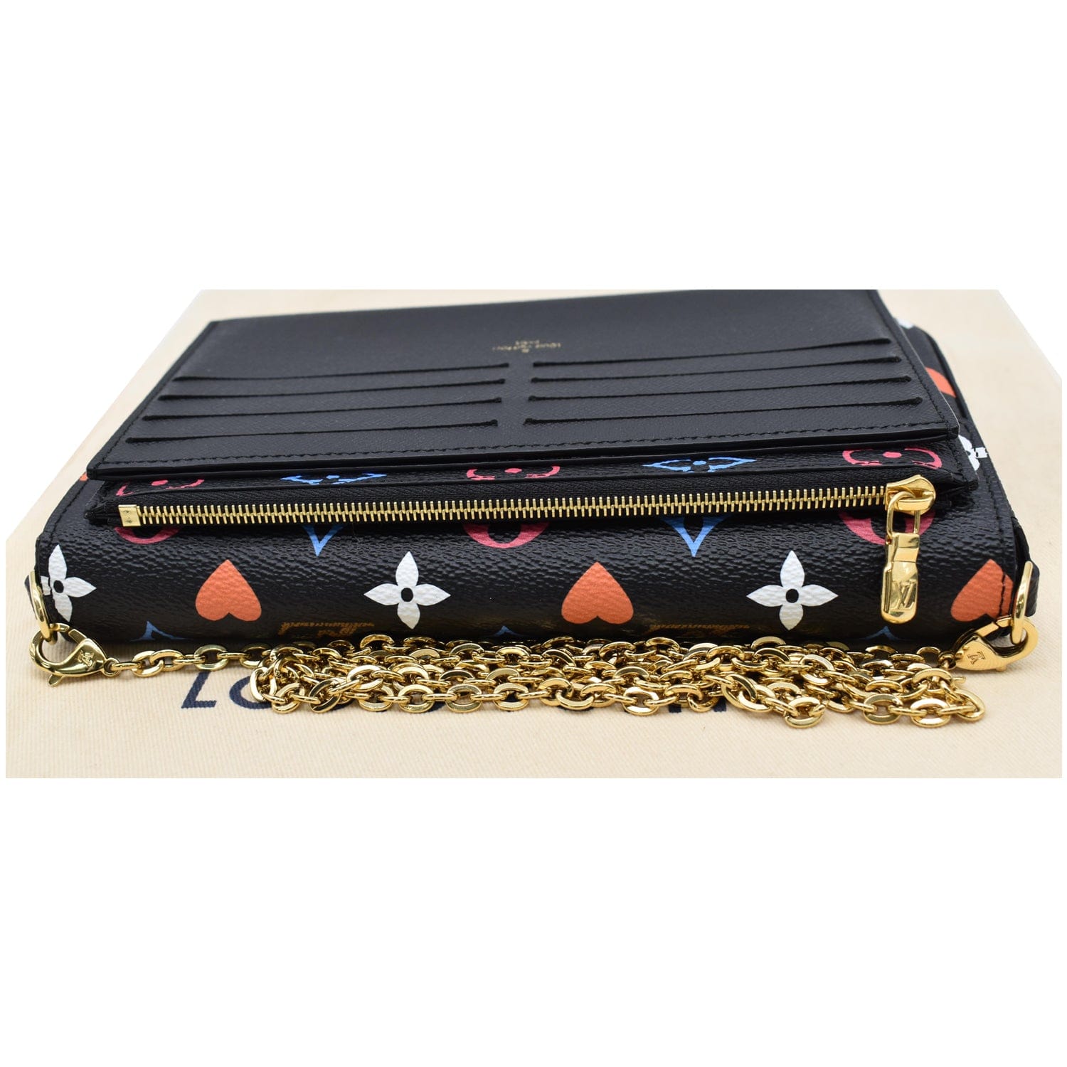 LOUIS VUITTON Pochette Felicie Game On Canvas Crossbody Bag Multicolor