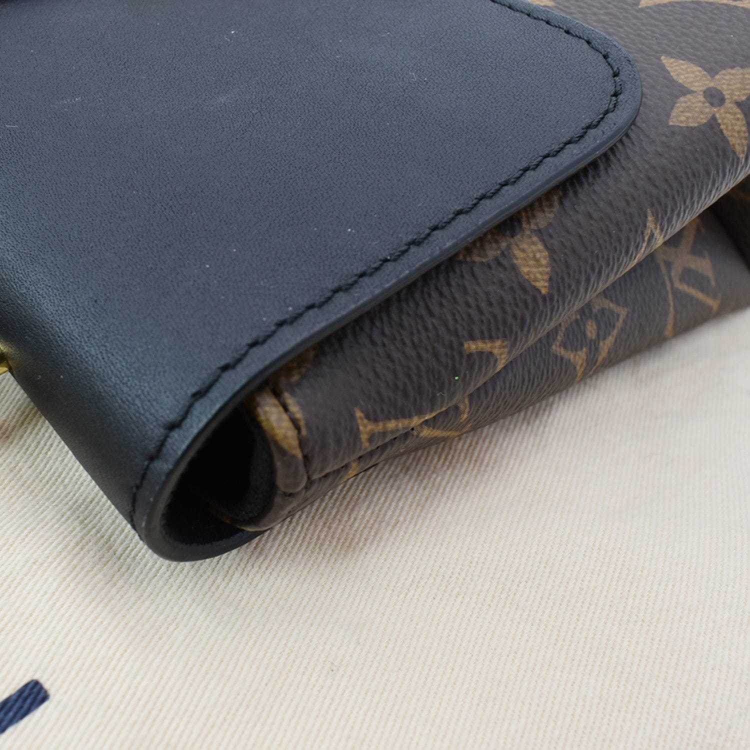 LOUIS VUITTON Locky BB Monogram Canvas Crossbody Bag Brown