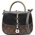 LOUIS VUITTON Chain It Monogram Canvas Shoulder Bag Black